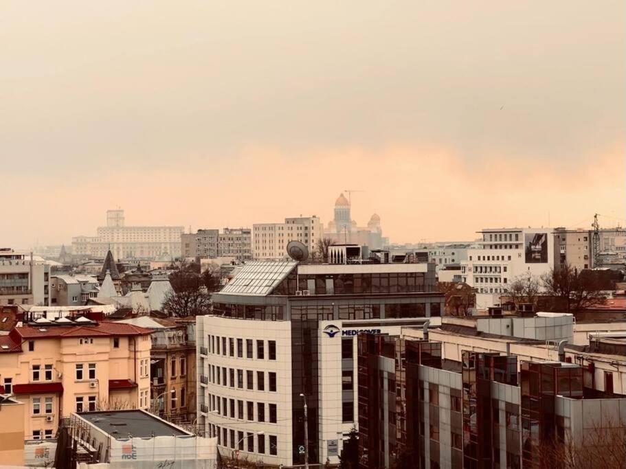 Ferienwohnung City View Studio In The Heart Of Bukarest Exterior foto